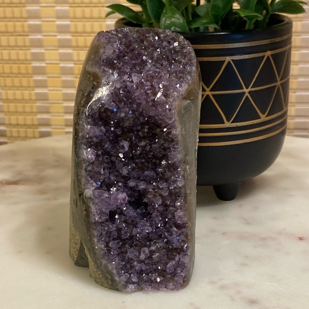 Purple Amethyst Geode Crystal